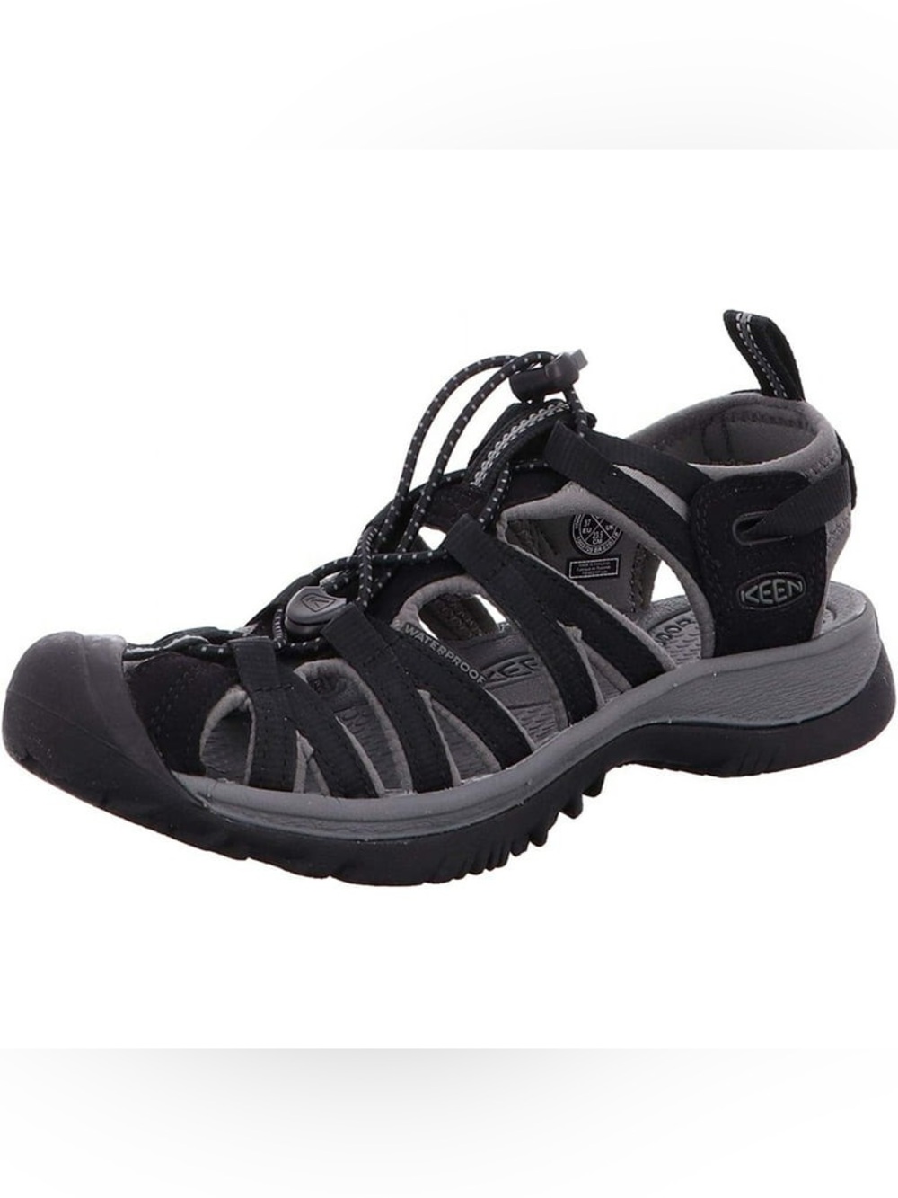 Keen Black Whisper Hiking Sandals